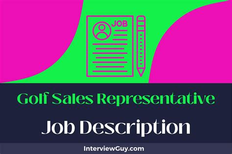 profile of golf sales reps